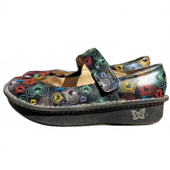 Alegria Paloma 7.5 Leather Mary Jane Clogs